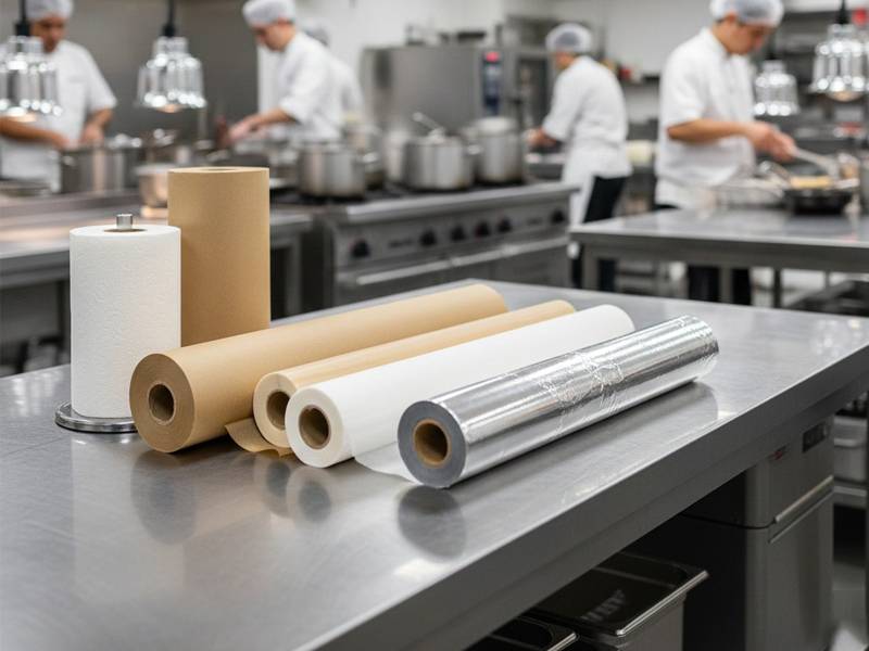 Guía rápida de papeles gastronómicos: kraft, manteca, tissue y más
