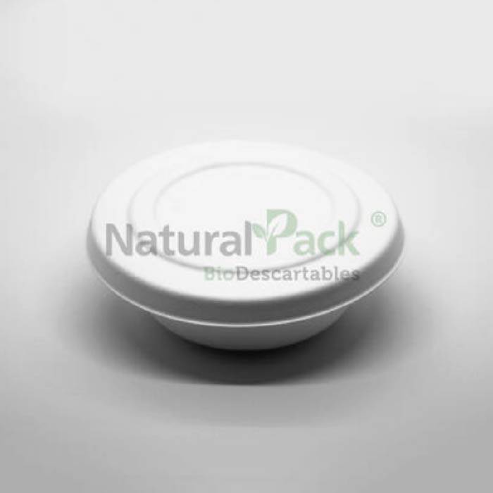 BOWL C/TAPA BIO BAGAZO DE CAÑA NATURAL PACK