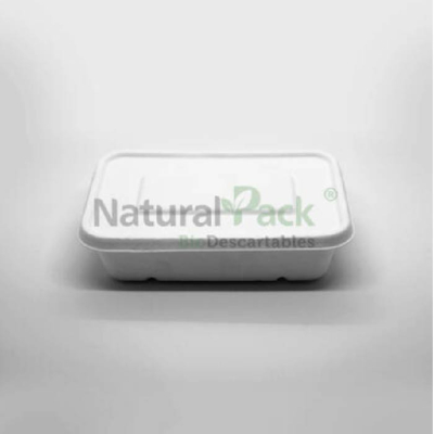 BANDEJAS BIO C/TAPA BAGAZO DE CAÑA NATURAL PACK
