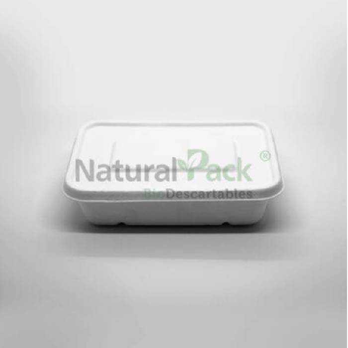 BANDEJAS BIO C/TAPA BAGAZO DE CAÑA NATURAL PACK