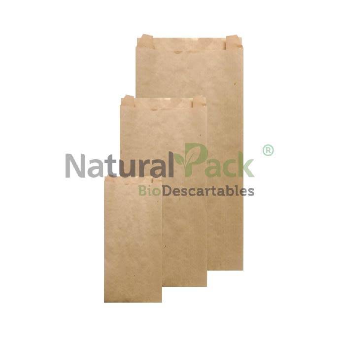 BOLSA DE PAPEL AMERICANA NATURAL PACK