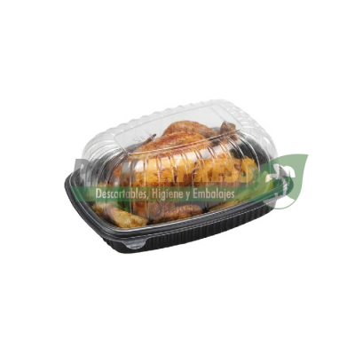 BANDEJA POLLERA OVALADA CON TAPA COTNYL