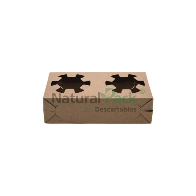 PORTA VASOS ECOLOGICOS KRAFT NATURAL PACK
