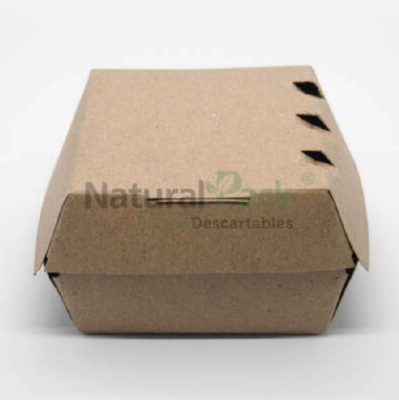 ESTUCHE ECOLOGICO KRAFT HAMBURGUESA